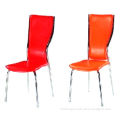 Leather Dinning Chair, Made of Chrome, PU, Normal Sponge, Measures 450 x 450 x 950mm